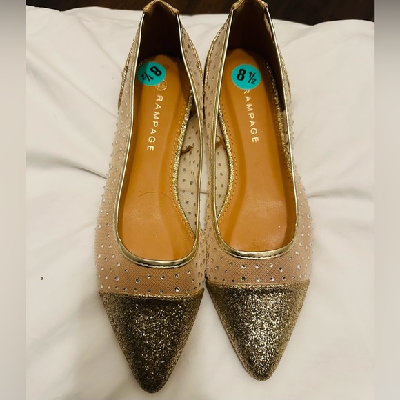 Rhinestone Decor Point Toe Ballet Flats - Picture 2 of 6